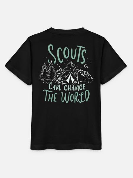 Cadeau de tentes de camping Scout - T-shirt bio MINI CREATOR Stanley/Stella Enfant - noir