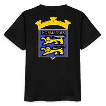 NORMANDY ABZEICHEN - Stanley/Stella Kinder T-Shirt MINI CREATOR  - Schwarz - Hinten - Mikhail (115cm)