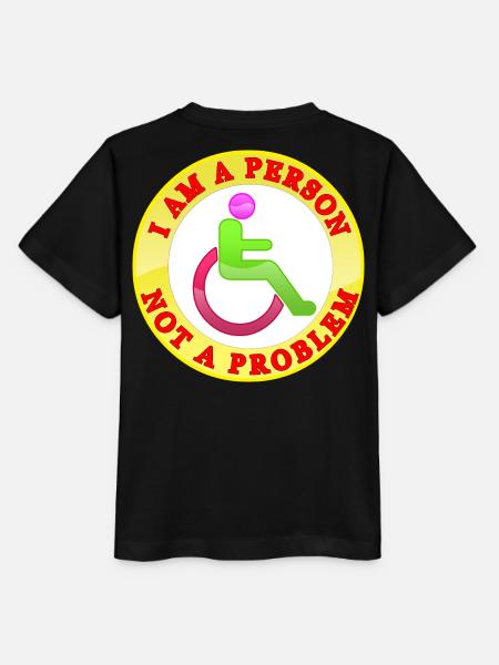 I Am a Person Not a Problem - Stanley/Stella MINI CREATOR Kids’ T-Shirt - black