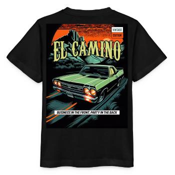 El Camino Vintage Comic - T-shirt bio MINI CREATOR Stanley/Stella Enfant - noir - Dos - Mikhail (115cm)