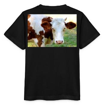 Kuh Poster - Stanley/Stella Kinder T-Shirt MINI CREATOR  - Schwarz - Hinten - Mikhail (115cm)