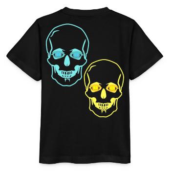 Schädel Totenköpfe Horror Fantasy Halloween Tod - Stanley/Stella Kinder T-Shirt MINI CREATOR  - Schwarz - Hinten - Mikhail (115cm)