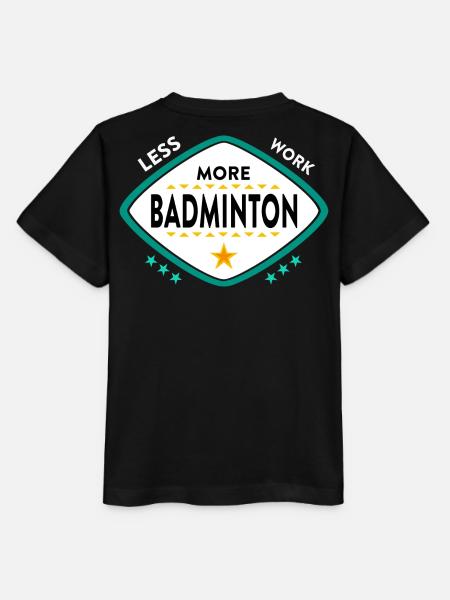 Badminton Federball Sport - Stanley/Stella Kinder T-Shirt MINI CREATOR - Schwarz