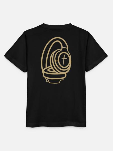 Kopfhörer mit Kreuz - Stanley/Stella Kinder T-Shirt MINI CREATOR - Schwarz