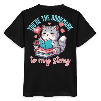 Tu es le marque-page de mon histoire - T-shirt bio MINI CREATOR Stanley/Stella Enfant - noir - Dos - Mikhail (115cm)