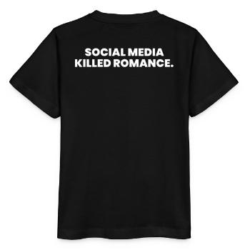 SOCIAL MEDIA KILLED ROMANCE - Stanley/Stella MINI CREATOR Kids’ T-Shirt - black - Back - Mikhail (115cm)