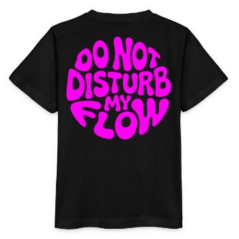 Ne dérange pas mon flux sous la marque rose - T-shirt bio MINI CREATOR Stanley/Stella Enfant - noir - Dos - Mikhail (115cm)