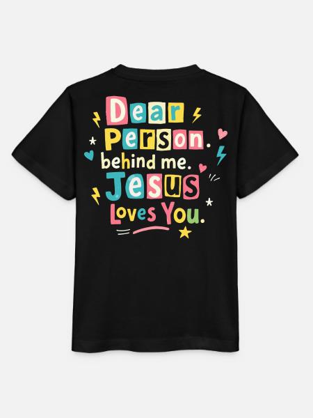 Jesus liebt dich positive Botschaft - Stanley/Stella Kinder T-Shirt MINI CREATOR - Schwarz