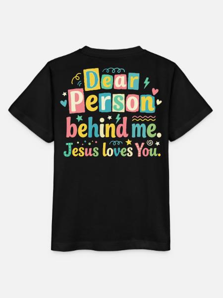 Jesus liebt dich positive Botschaft - Stanley/Stella Kinder T-Shirt MINI CREATOR - Schwarz