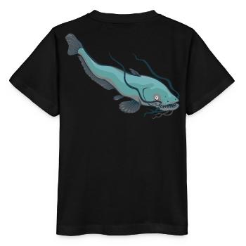Grands poissons-chats Lac de poisson-chat Lac Piscine Fraîche - T-shirt bio MINI CREATOR Stanley/Stella Enfant - noir - Dos - Mikhail (115cm)