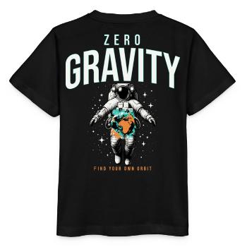 Astronautes en apesanteur terrestre Espace - T-shirt bio MINI CREATOR Stanley/Stella Enfant - noir - Dos - Mikhail (115cm)