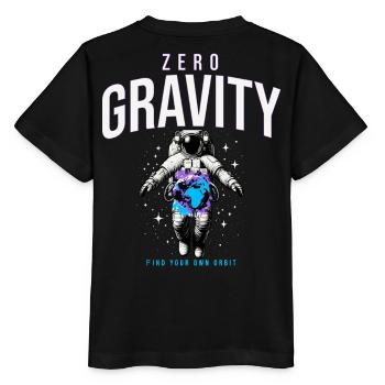 Astronautes en apesanteur terrestre Espace - T-shirt bio MINI CREATOR Stanley/Stella Enfant - noir - Dos - Mikhail (115cm)
