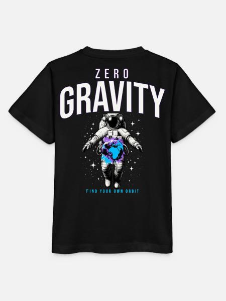 Zero Gravity Astronaut Erde Weltraum - Stanley/Stella Kinder T-Shirt MINI CREATOR - Schwarz