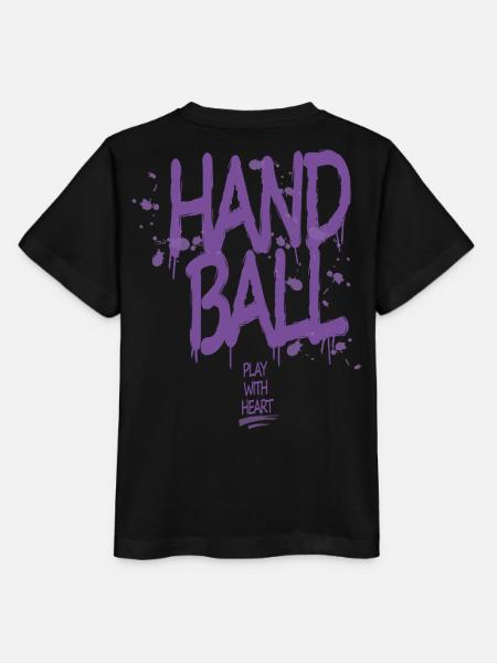 Handball Graffiti mit Herz - Stanley/Stella Kinder T-Shirt MINI CREATOR  - Schwarz