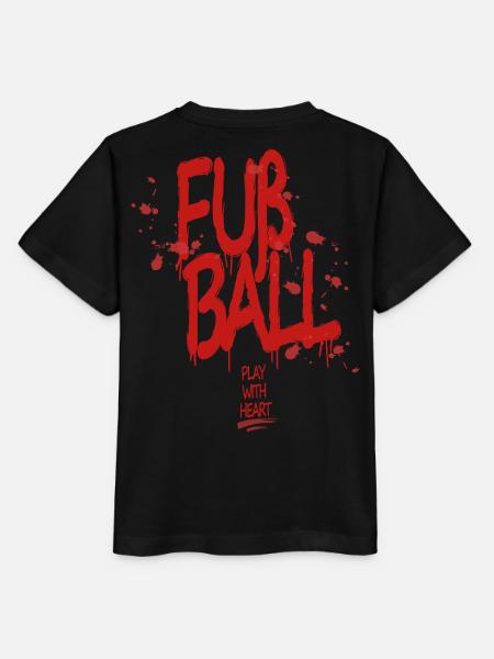 Fur Ball Graffiti: Play With Heart - Stanley/Stella Kinder T-Shirt MINI CREATOR - Schwarz