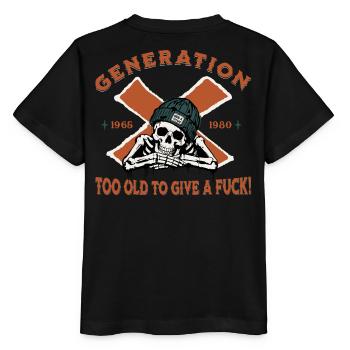 Generation X - Vintage Design - Stanley/Stella Kinder T-Shirt MINI CREATOR  - Schwarz - Hinten - Mikhail (115cm)