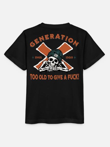 Generation X - Vintage Design - Stanley/Stella Kinder T-Shirt MINI CREATOR - Schwarz