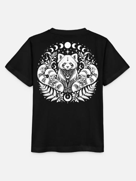 Himmlischer Roter Panda - Stanley/Stella Kinder T-Shirt MINI CREATOR  - Schwarz
