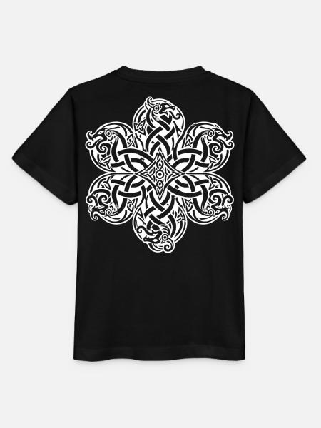 Verflochtener nordischer Drachenknoten - Stanley/Stella Kinder T-Shirt MINI CREATOR  - Schwarz