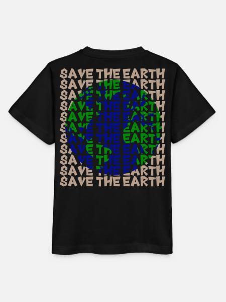 Save the Earth - Stanley/Stella Kinder T-Shirt MINI CREATOR - Schwarz
