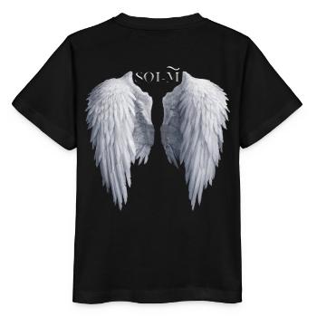 LU11: Angel wing - Stanley/Stella MINI CREATOR Kids’ T-Shirt - black - Back - Mikhail (115cm)