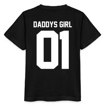 Daddys Girl 01 - Stanley/Stella MINI CREATOR Kids’ T-Shirt - black - Back - Mikhail (115cm)