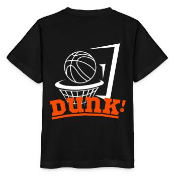 Basketball Dunk! - Teamsport Training - Basketball - Stanley/Stella Kinder T-Shirt MINI CREATOR  - Schwarz - Hinten - Mikhail (115cm)