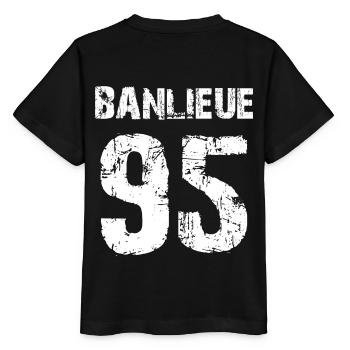banlieue 95 - T-shirt bio MINI CREATOR Stanley/Stella Enfant - noir - Dos - Mikhail (115cm)