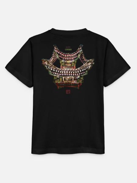 Chinesisch_Architektur im Sommerpalast_Jilan 1885 - Stanley/Stella Kinder T-Shirt MINI CREATOR - Schwarz
