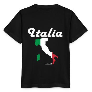 Italie Fans - T-shirt bio MINI CREATOR Stanley/Stella Enfant - noir - Dos - Mikhail (115cm)