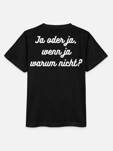 HN Ja oder ja, wenn ja warum nicht? - Stanley/Stella Kinder T-Shirt MINI CREATOR - Schwarz