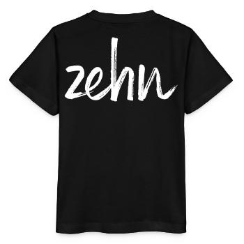 ten 10 birthday gift number - Stanley/Stella MINI CREATOR Kids’ T-Shirt - black - Back - Mikhail (115cm)