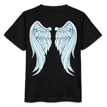 Angelwings lustige Geschenkidee Engelsflügel - Stanley/Stella Kinder T-Shirt MINI CREATOR  - Schwarz - Hinten - Mikhail (115cm)
