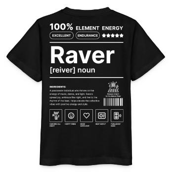 Raver Lifestyle White - T-shirt bio MINI CREATOR Stanley/Stella Enfant - noir - Dos - Mikhail (115cm)