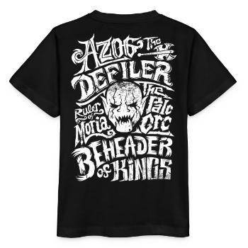 Der Hobbit Azog Der Schänder Und Seine Titel - Stanley/Stella Kinder T-Shirt MINI CREATOR  - Schwarz - Hinten - Mikhail (115cm)