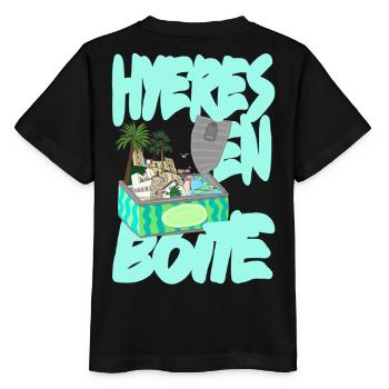 Hyeres en Boite - T-shirt bio MINI CREATOR Stanley/Stella Enfant - noir - Dos - Mikhail (115cm)