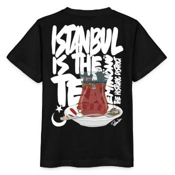 Türkische TeetasseAnimierte Vintage-Szene - Stanley/Stella Kinder T-Shirt MINI CREATOR  - Schwarz - Hinten - Mikhail (115cm)