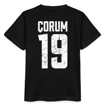 Corum 19 Türkei Turkiye TR Geschenk Urlaub Türk - Stanley/Stella Kinder T-Shirt MINI CREATOR  - Schwarz - Hinten - Mikhail (115cm)