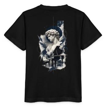Aesthetic Piano Art  - Stanley/Stella MINI CREATOR Kids’ T-Shirt - black - Back - Mikhail (115cm)