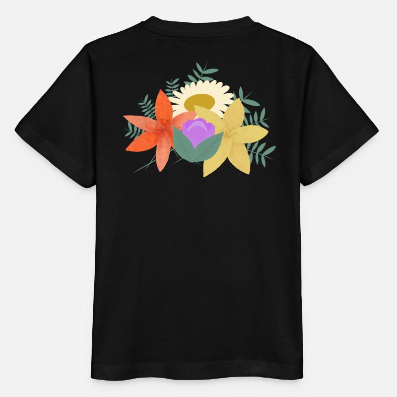 Flowers - Stanley/Stella Kinder T-Shirt MINI CREATOR  - Schwarz