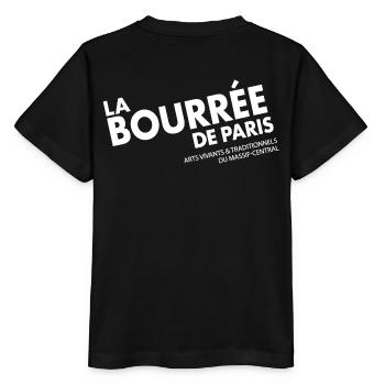 Ecriture Blanche seule dos - T-shirt bio MINI CREATOR Stanley/Stella Enfant - noir - Dos - Mikhail (115cm)