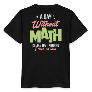 mathematics - Stanley/Stella MINI CREATOR Kids’ T-Shirt - black - Back - Mikhail (115cm)