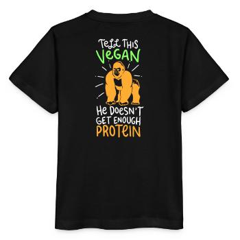 Vegan - Tell This Vegan - Stanley/Stella Kinder T-Shirt MINI CREATOR  - Schwarz - Hinten - Mikhail (115cm)