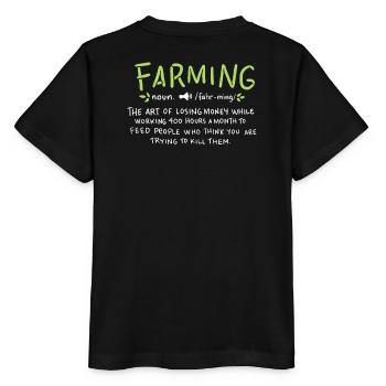 FARMING: Farming Definition - Stanley/Stella MINI CREATOR Kids’ T-Shirt - black - Back - Mikhail (115cm)