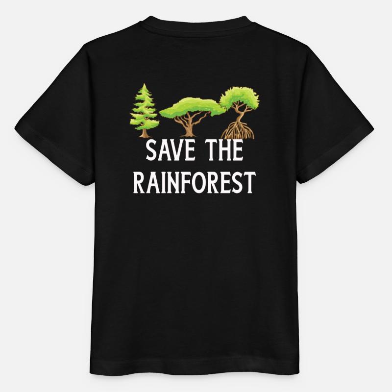 Sauvez la forêt tropicale - T-shirt bio MINI CREATOR Stanley/Stella Enfant - noir