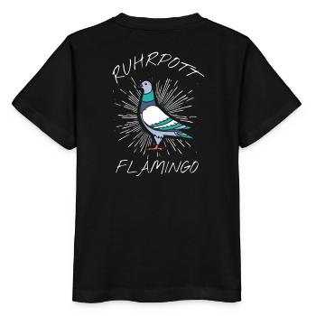 Ruhrpott Flamingo - Stanley/Stella Kinder T-Shirt MINI CREATOR  - Schwarz - Hinten - Mikhail (115cm)