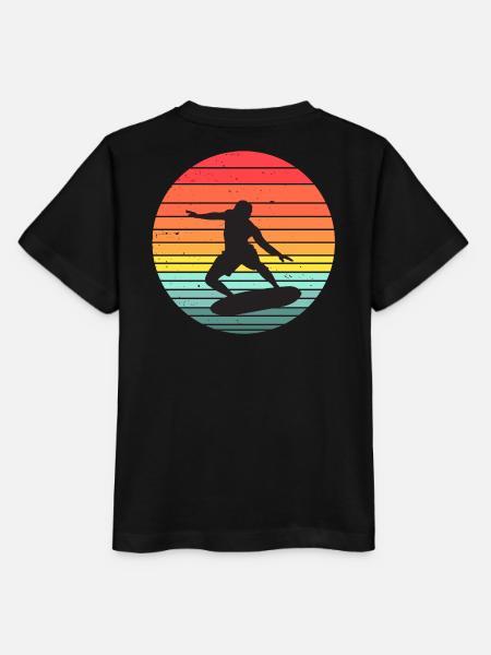 Surfen, Surfen, Surfen - Stanley/Stella Kinder T-Shirt MINI CREATOR - Schwarz