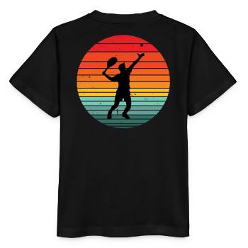 tennis, fan de tennis, match de tennis - T-shirt bio MINI CREATOR Stanley/Stella Enfant - noir - Dos - Mikhail (115cm)