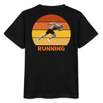 athletics, sprint, running - Stanley/Stella MINI CREATOR Kids’ T-Shirt - black - Back - Mikhail (115cm)