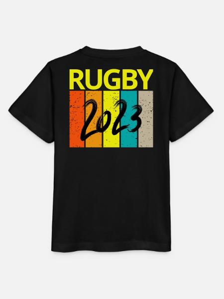 rugby, rugby sport, fan de rugby, rugby 2023 - T-shirt bio MINI CREATOR Stanley/Stella Enfant - noir